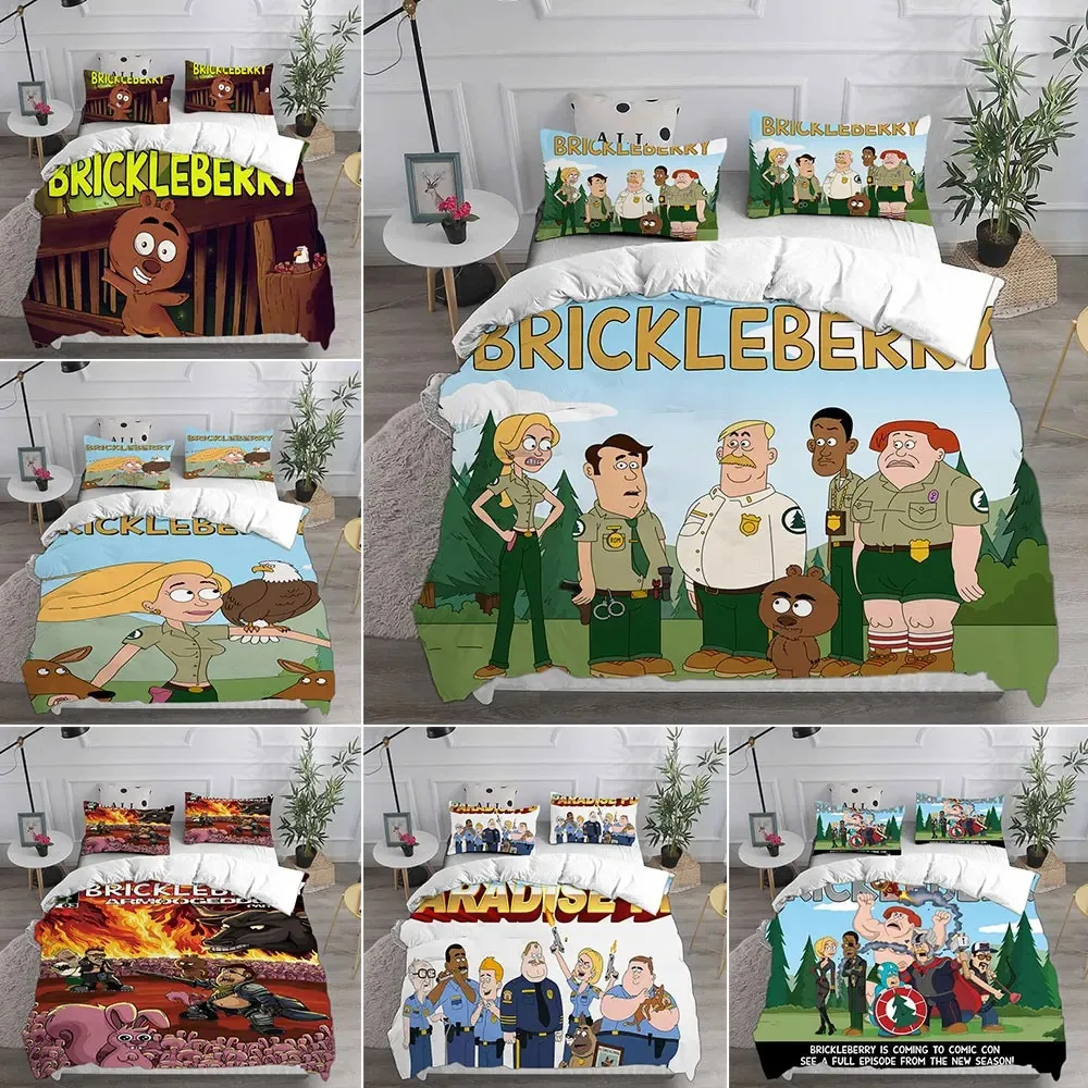 

Brickleberry Bedding Sets Comforter Quilt Bed Cover Duvet Cover Pillow Case 2-3 Pieces Sets Kids Adult Size