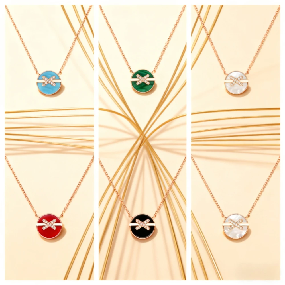 

Premium Jewelry S925 Minimalist Chic Round Cross Small Party Gift