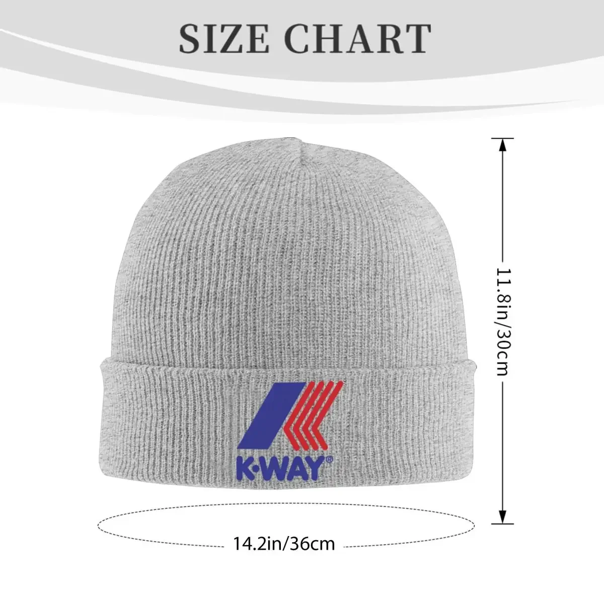 K-Way Logo Knit Hat Beanies Autumn Winter Hats Warm Fashion Cap Men Women