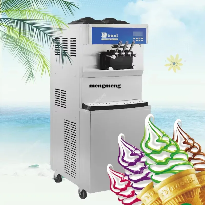 Soft Ice Ice Cream Machine Commercial Vertical Automatic Ice Cream Machine Household Sundae High Expansion