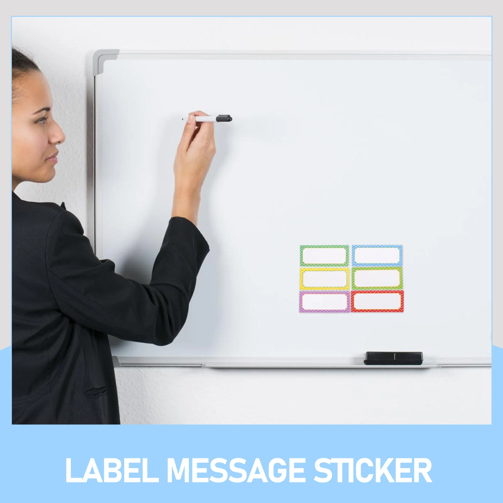 

8Pcs Magnetic Dry Erase Labels Reusable Name Tags Writable for Refrigerator Whiteboard Classroom Office Magnetic Name Tags