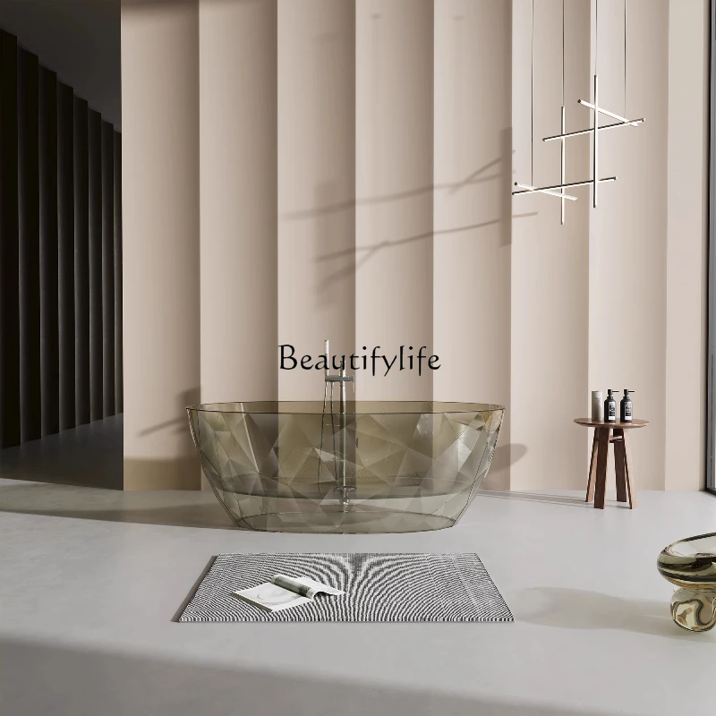 

-*Acrylic Transparent Colored Diamond Bathtub Homestay Hotel Crystal Bathtub