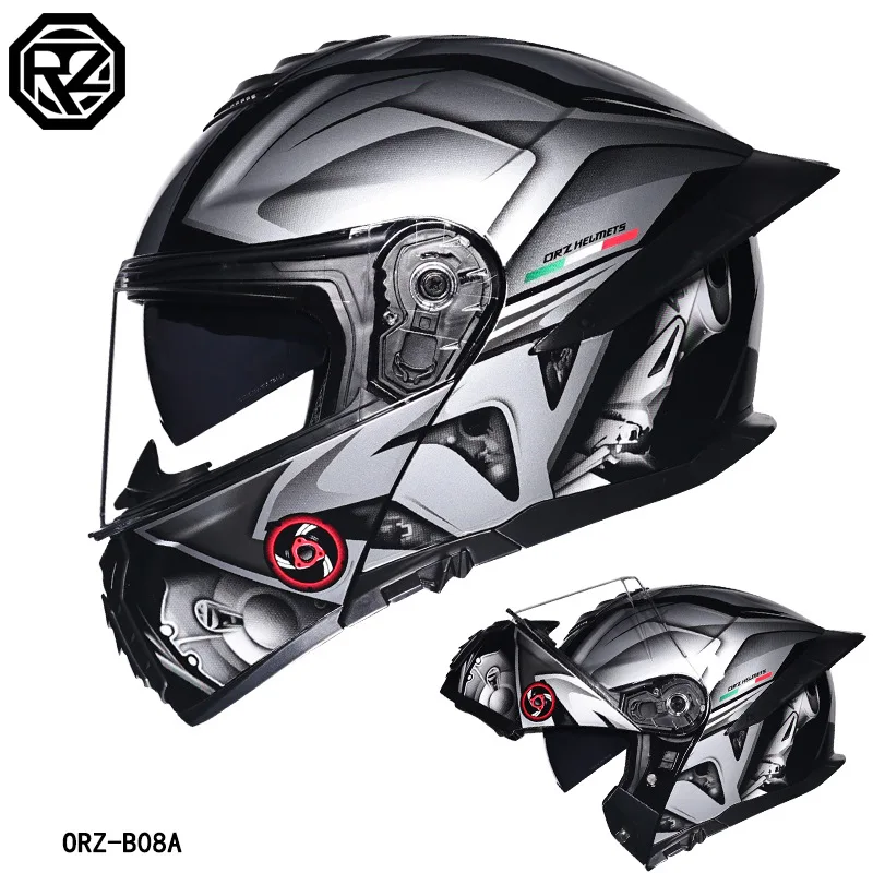 

Full Face Racing Helmets Winter Insulated Double Visor System,Aero-Dynamic High-Density EPS Premium Comfort Lining Ventilation