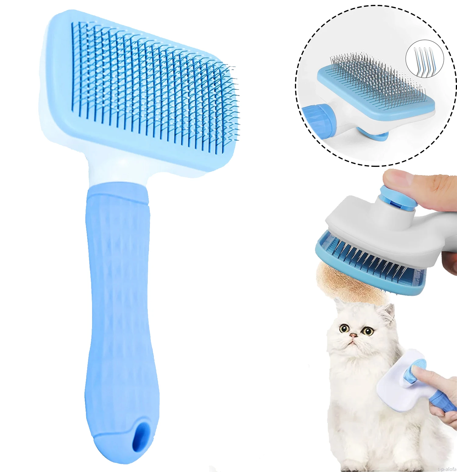 

Dog Stripping Brush Pet Hair Grooming and Conditioning Comb Long Hair Cat and Dog Pet Removal Hair Cleaning Brush Supplies