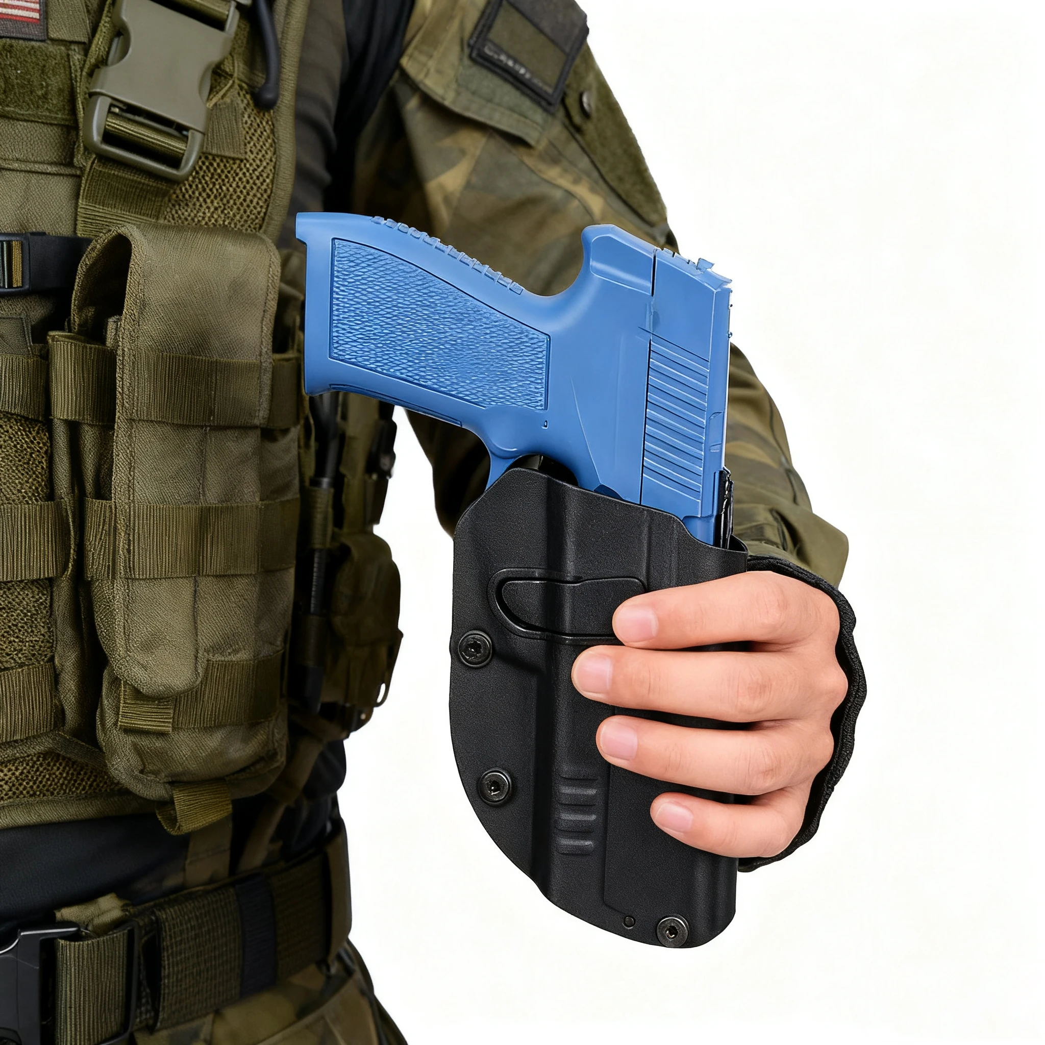 

Outdoor Nylon 92A Quick-Drop Holster 92g/92b Universal Quick-Release Holster Chest-Mount Waist-Mount Holster For Military Fan