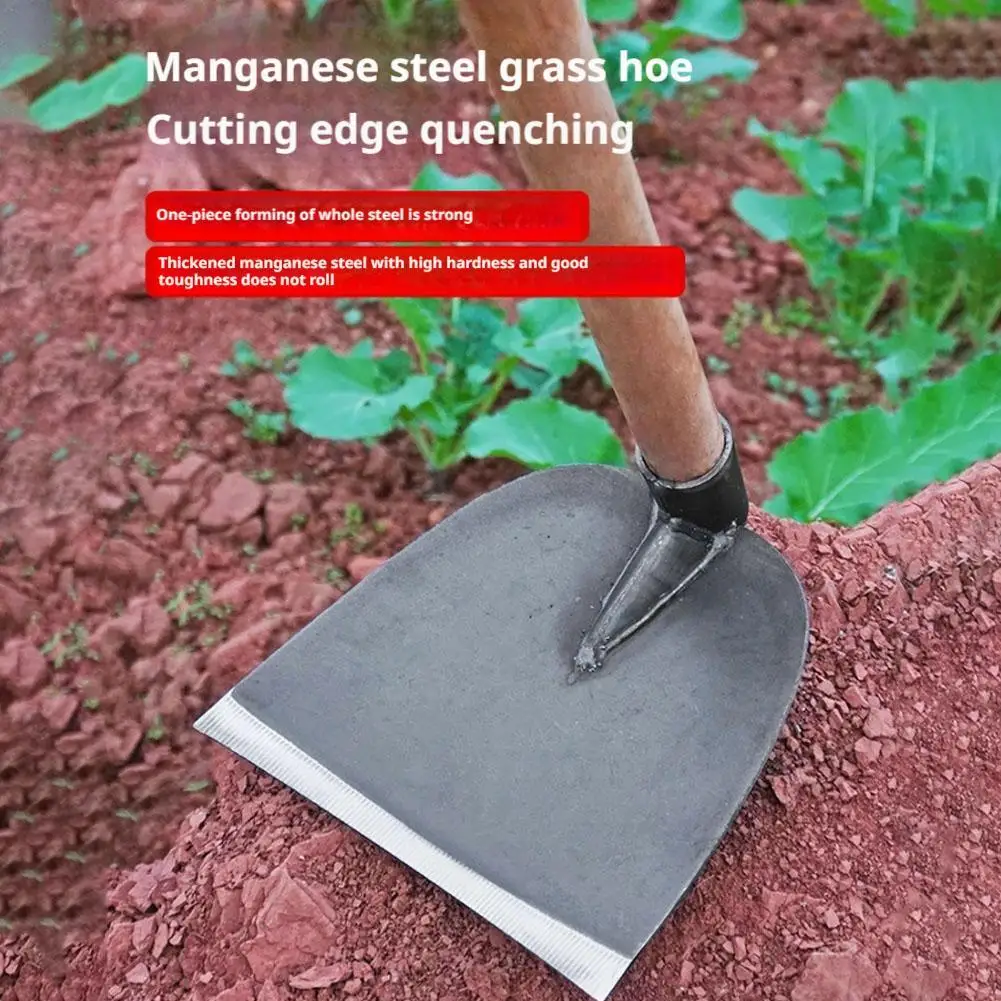 Thick Steel Weeding Hoe Outdoor Household Small Hoe For Digging Soil Hoe Agricultural Hoe Household Outdoor Gardening