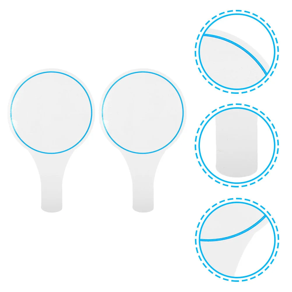 

2 Pcs White Boards Dry Erase Score Easels Auction Paddles Single Sided Blue Child Paddleboard