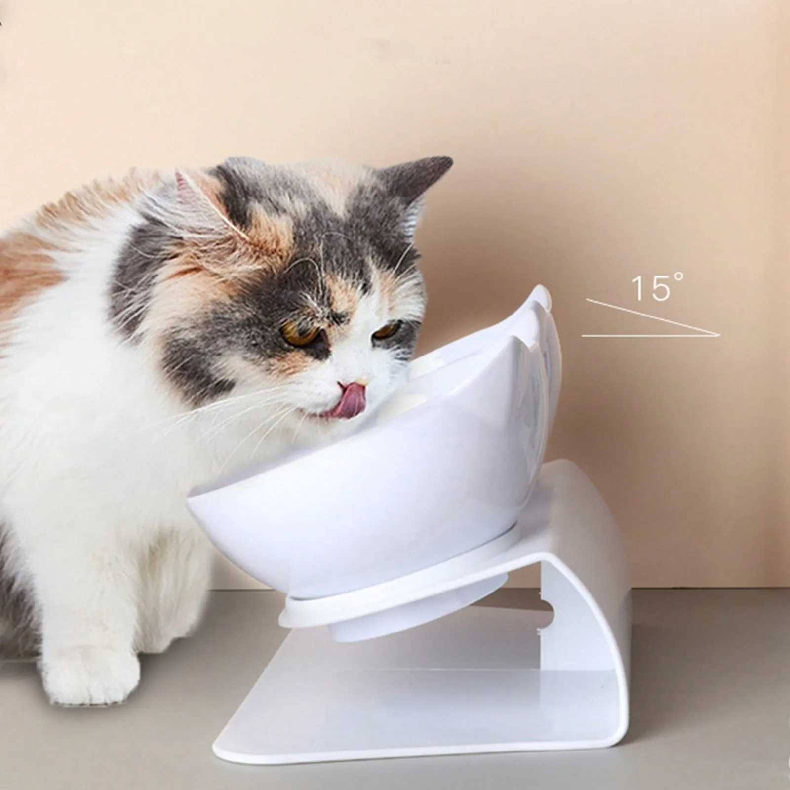 1PC Katze Schüsseln Hundefutter Wasser Feeder Haustier Trinkschale Feeder Katze Welpen Mit Erhöhte Fütterung Liefert