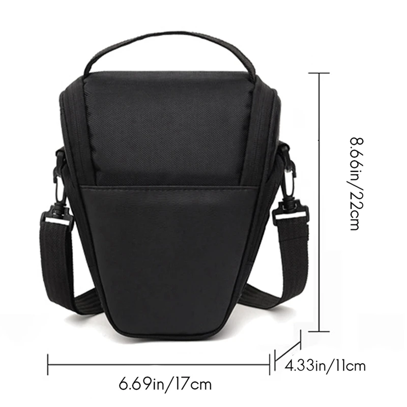2X Camera Bag Triangle Camera Case Shoulder Case Digital Camera Bag For DSLR SLR Camera