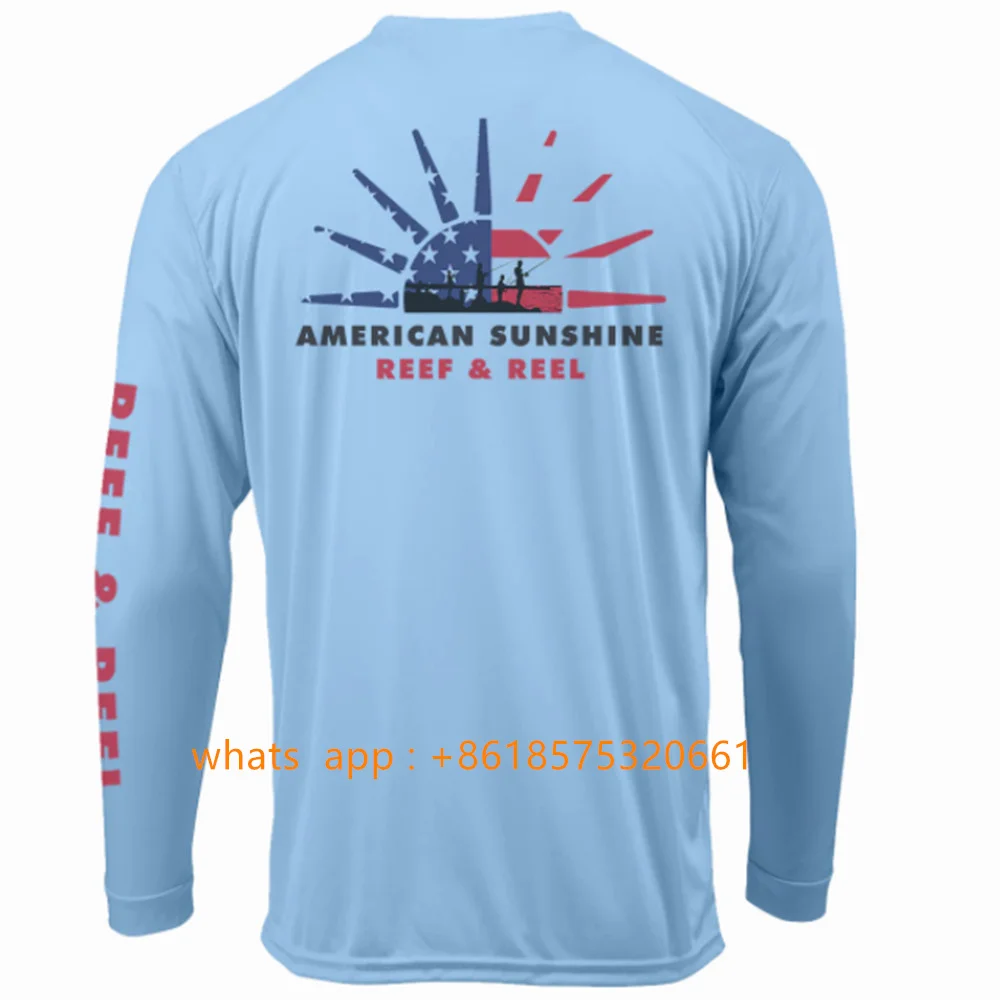 2025 جديد ملابس الصيد القمم ارتداء في الهواء الطلق هوديس طويلة الأكمام تي شيرت تنفس UPF 50 + الصيف الرجال قميص لصيد السمك التجفيف السريع #3