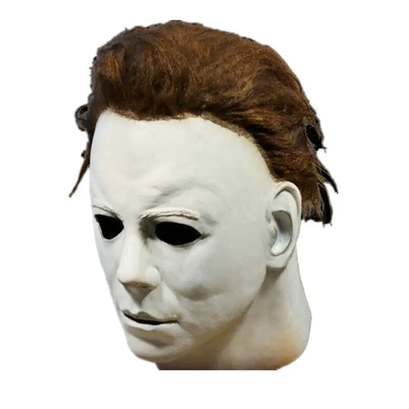 Cosplay Michael Myers Party Masks for Latex Full Head Scary Horror Murderer for Adult Halloween stage performance  April Fools