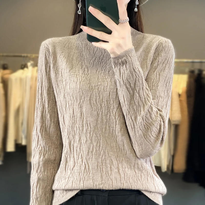 Autumn Winter Fashion Turtleneck Cashmere Sweater Women Knitting Pullover Keep Warm Sweater Women's Loose Casual  Korean Tops