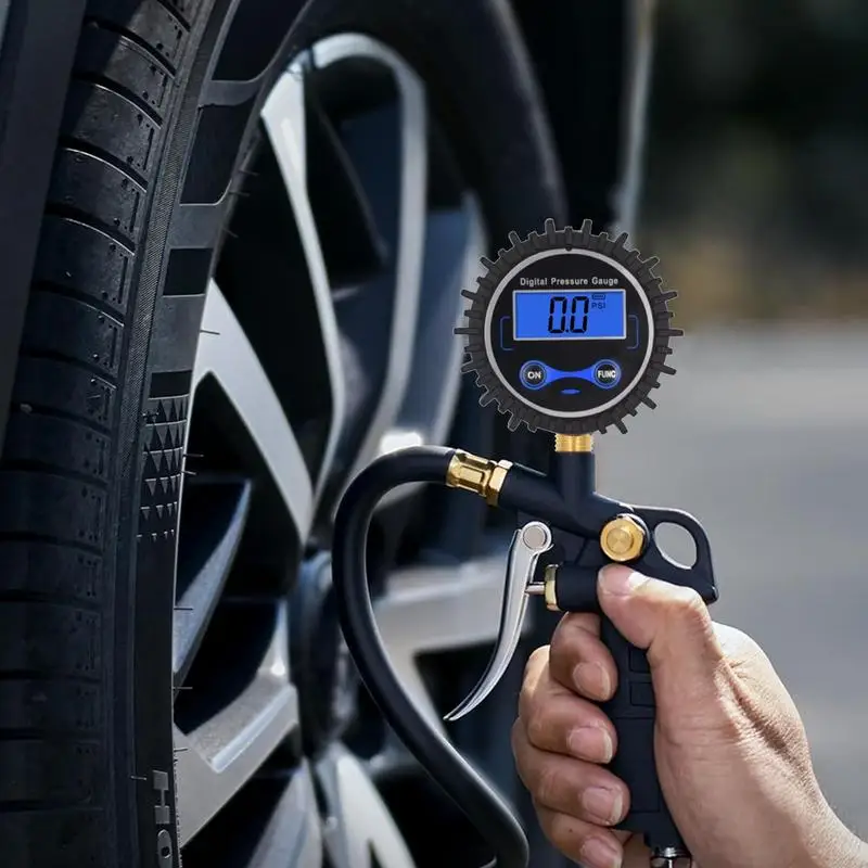 Car Tire Pressure Gauge Digital Tire Pressure Gauge Tire Pressure Checker Tire Pressure Air Gauge with Alarm for Car Motorcycle