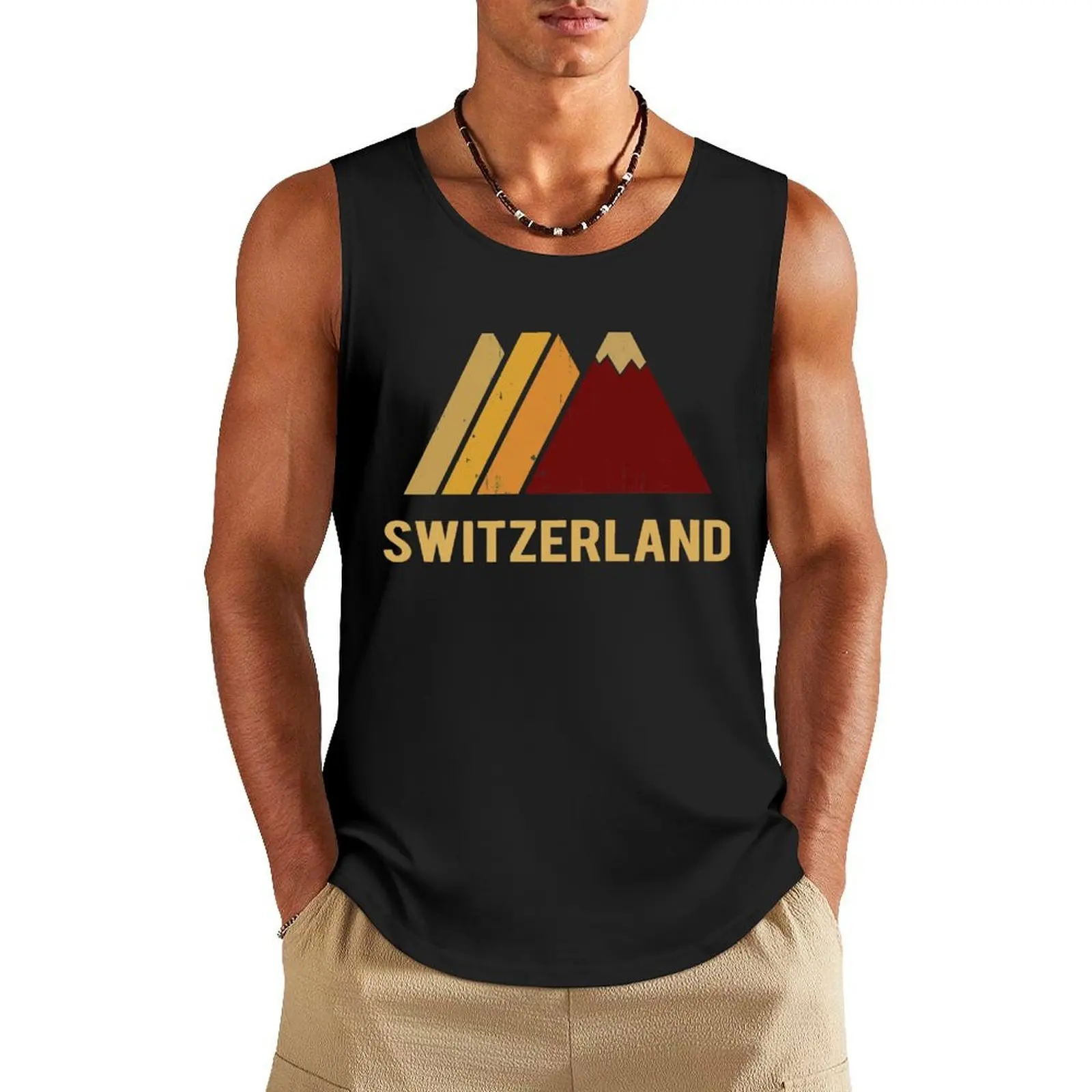 

switzerland switzerland Tank Top Men's summer clothes 2025 Top summer Body man