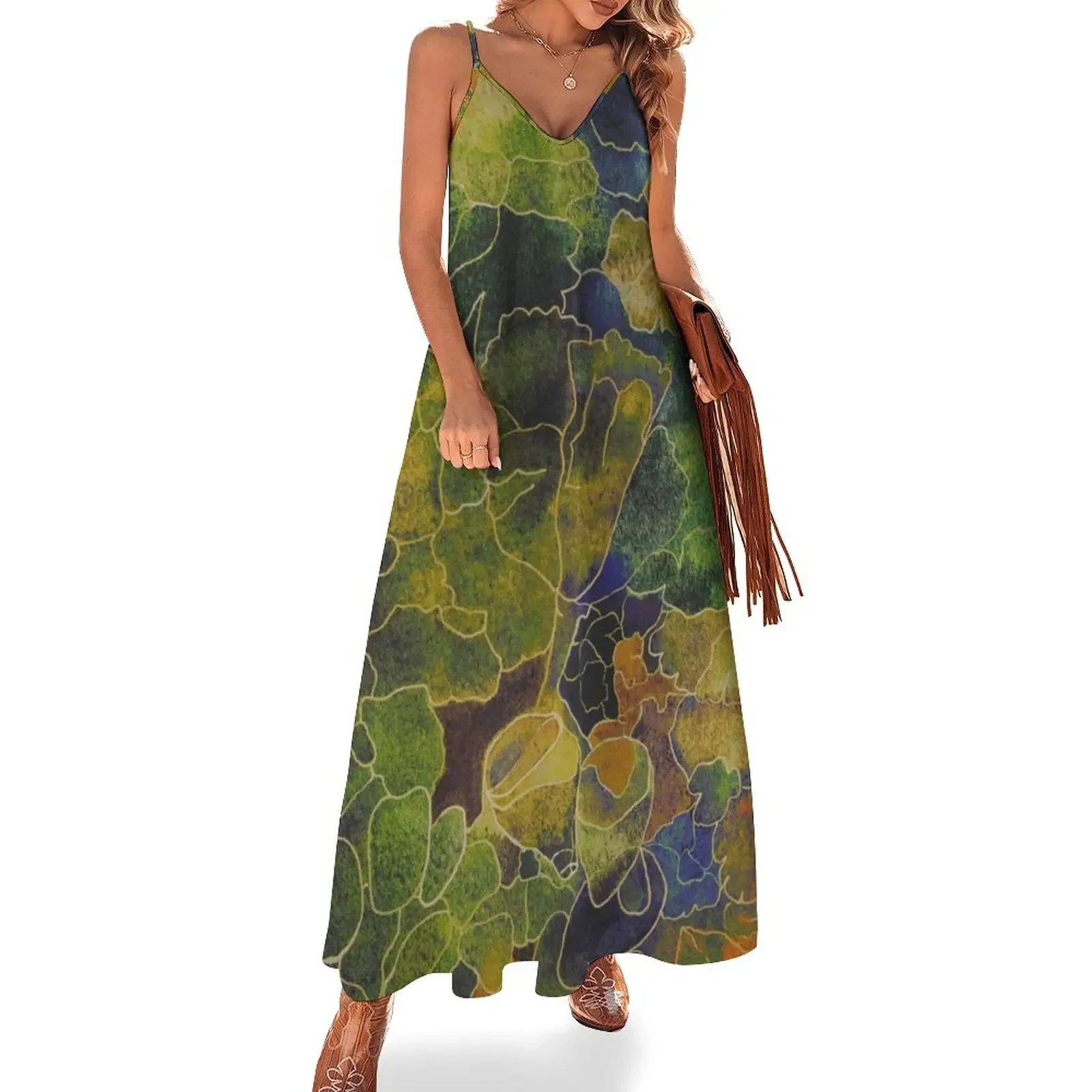 

Autumn Bouquet Sleeveless Dress women's evening dress 2025 women formal occasion dresses