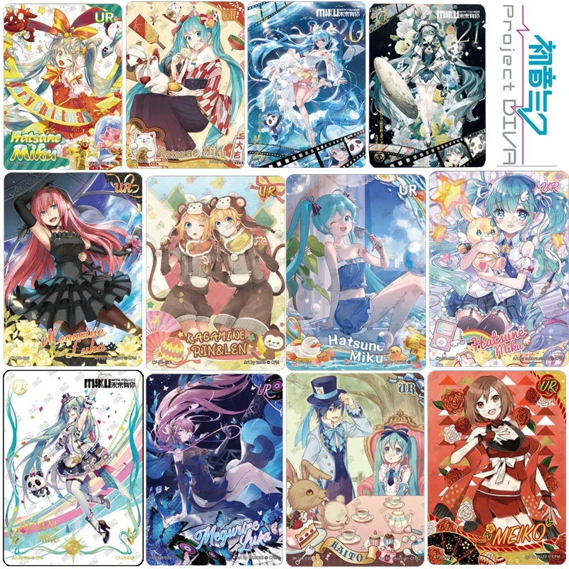 

KAYOU LR UR Goddess Story WITH YOU Kagamine Len Kagamine Rin Collectible cards for Christmas birthday gifts MEIKO GUMI