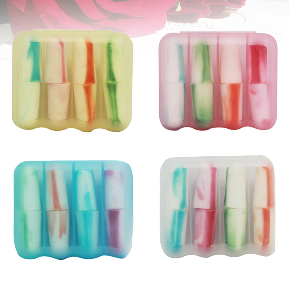 

4 шт., противошумные беруши, бесшумная защита для ушей, мягкая коническая форма для работы, шумоподавление, антишумовые беруши