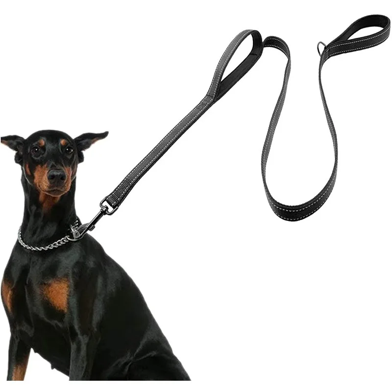

High Quality Safe Nylon Outdoor and Indoor Tracking Dog Leash Chain Training Dog Show Leash Correas Para Perro