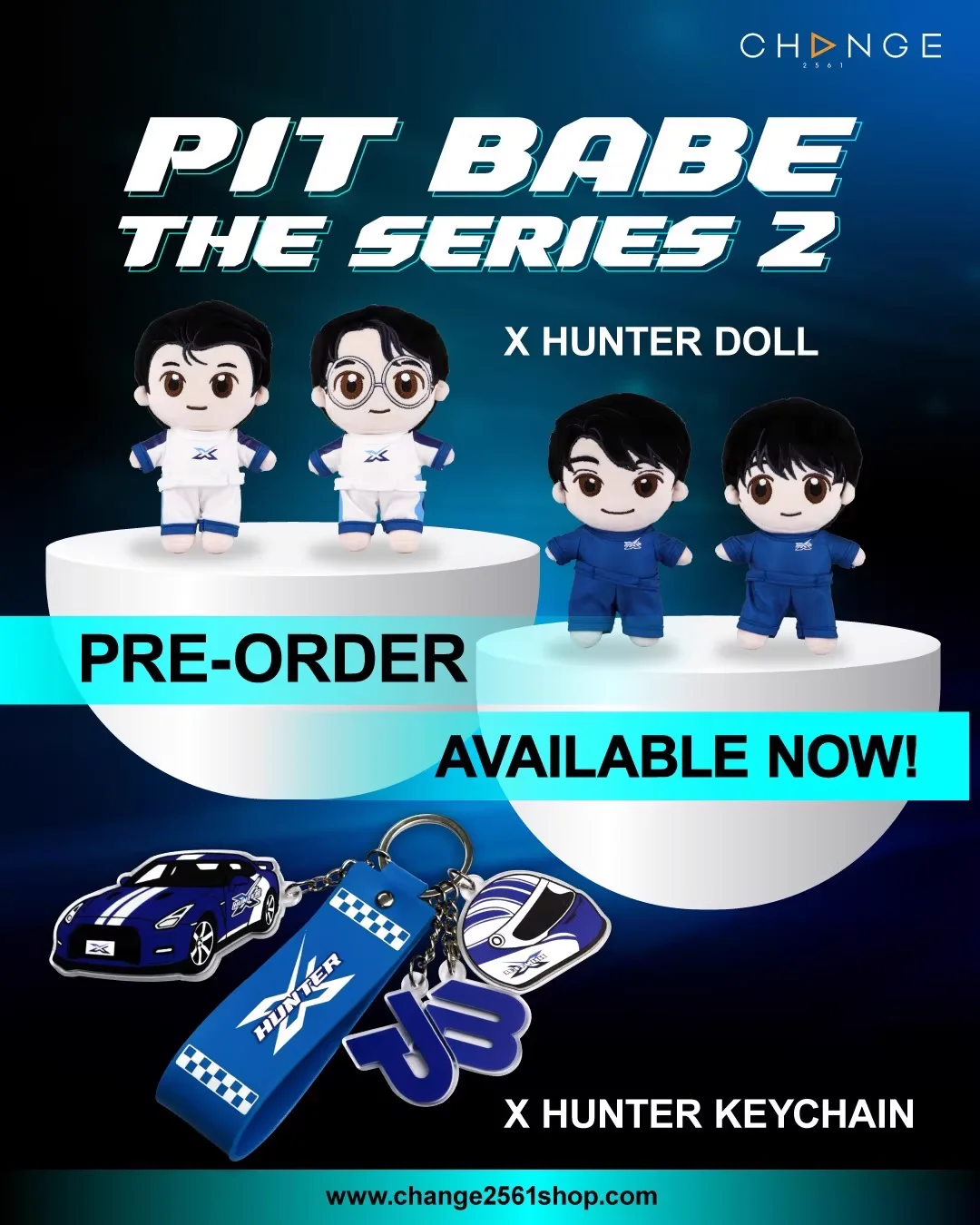 Drama Pit babe The series 2 Keychain PoohPavel SailubPon Babe Charlie Alan Jeff X Hunter doll（15cm）official original pre sale