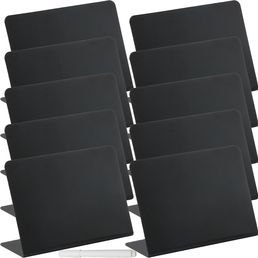 

Mini Blackboard Sign Small Chalkboard Set Retro Decor Desk Tip Store Price Tags Kitchen Categories L Shaped Stands Stable Flat
