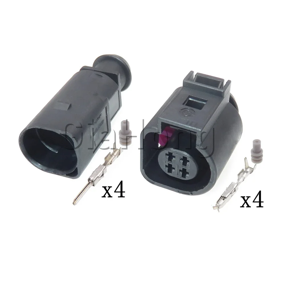 1 Set 4 Ways 4B0973812 4B0973712 AC Assembly Electric Plug For VW Headlight Water Temperature Sensor 4B0 973 812 4B0 973 712