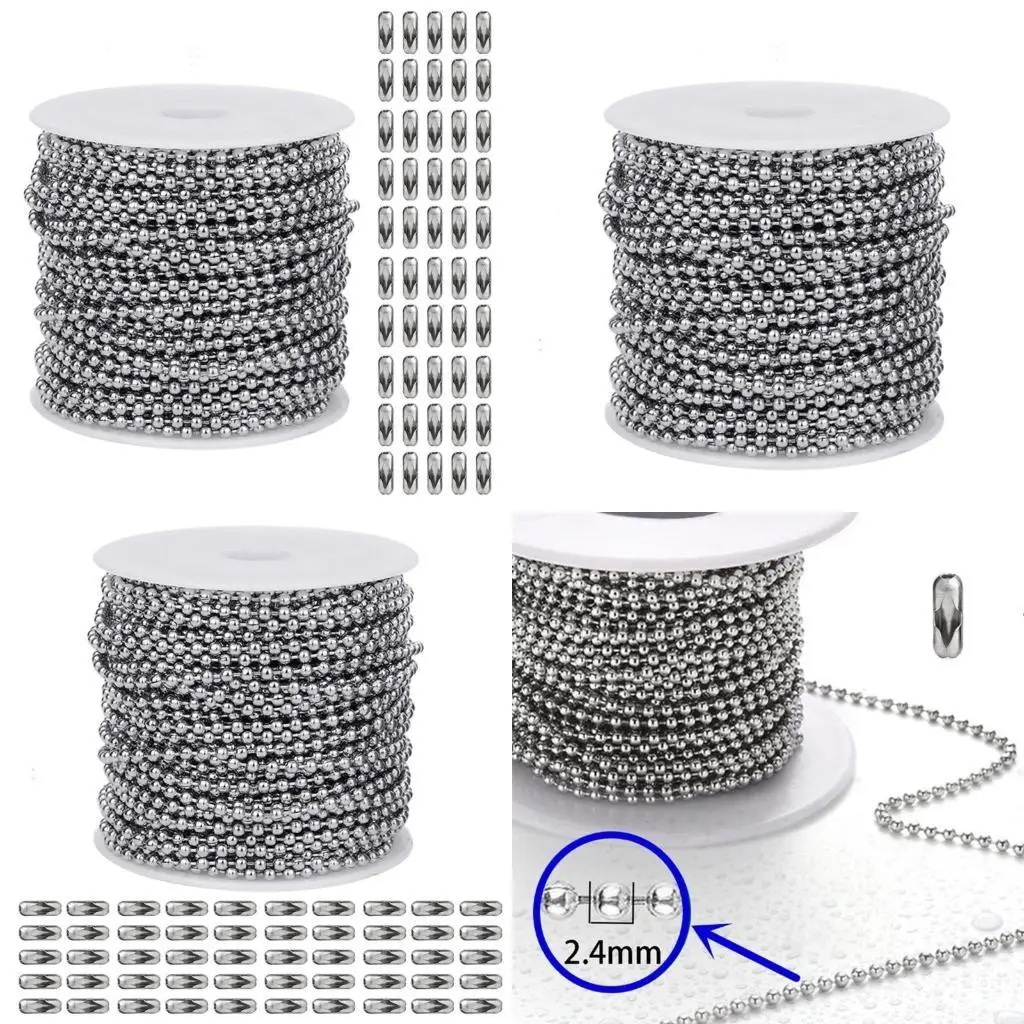 

J78F Casual to Formal Stainless Steel Bead Belt Chain with 50 Adaptable Buckles