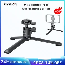 SmallRig Metal Tabletop Tripod with Arca-Swiss Quick Release Plate & Panoramic Ball Head for DSLR Action Camera Smartphones 4630