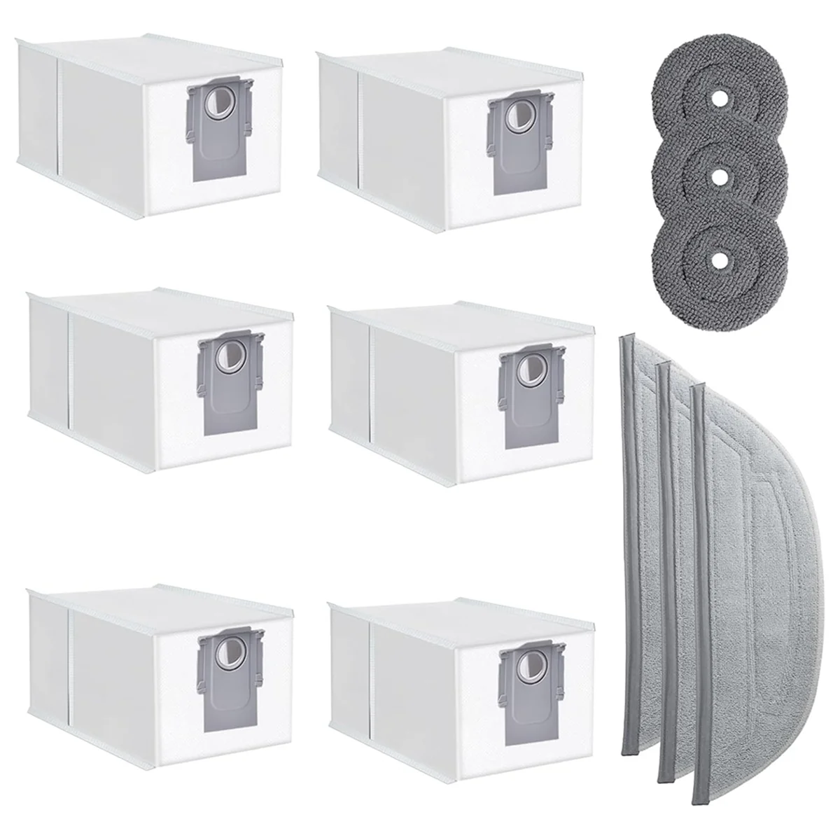 FZFZ S8 MaxV Ultra, 교체 부품 먼지 봉투 걸레 걸레 패드 패드 로봇 진공 청소기 액세서리 키트