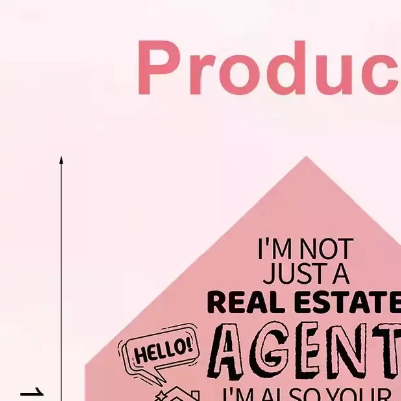 

50-Pack Real Estate Agent Cards Kit-House-Shaped Cards (5x7") Business Card Slot-5 Colors-Open House Marketing Supplies For Real