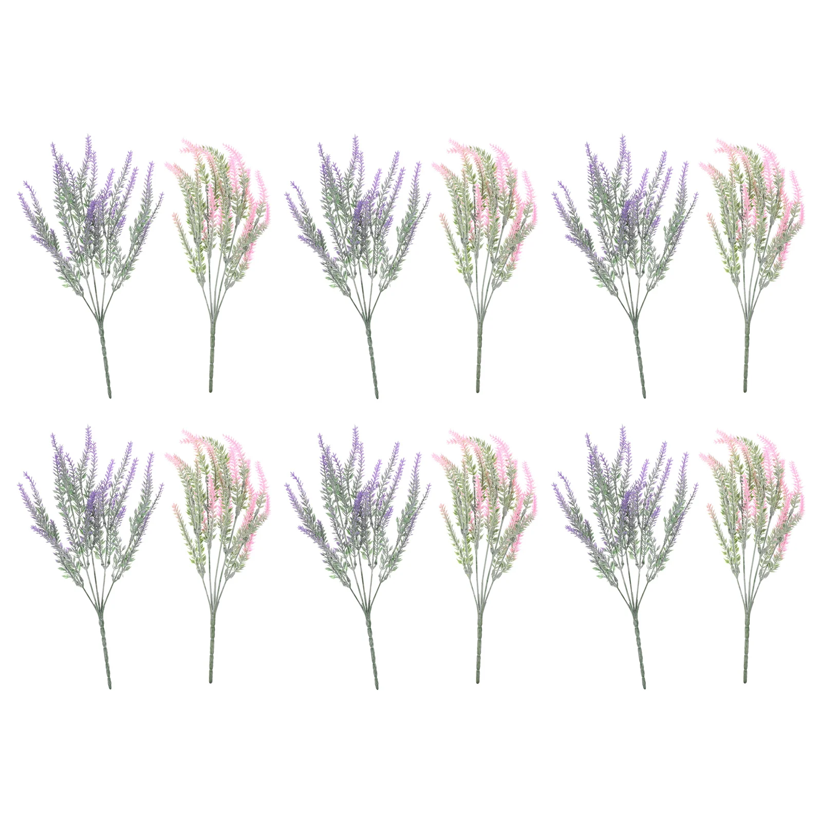 

12pcs Artificial Flowers PP Simulation Vase Filler Home Decor Party Lavender Flowers Artificial Supplies Bouquet Gift