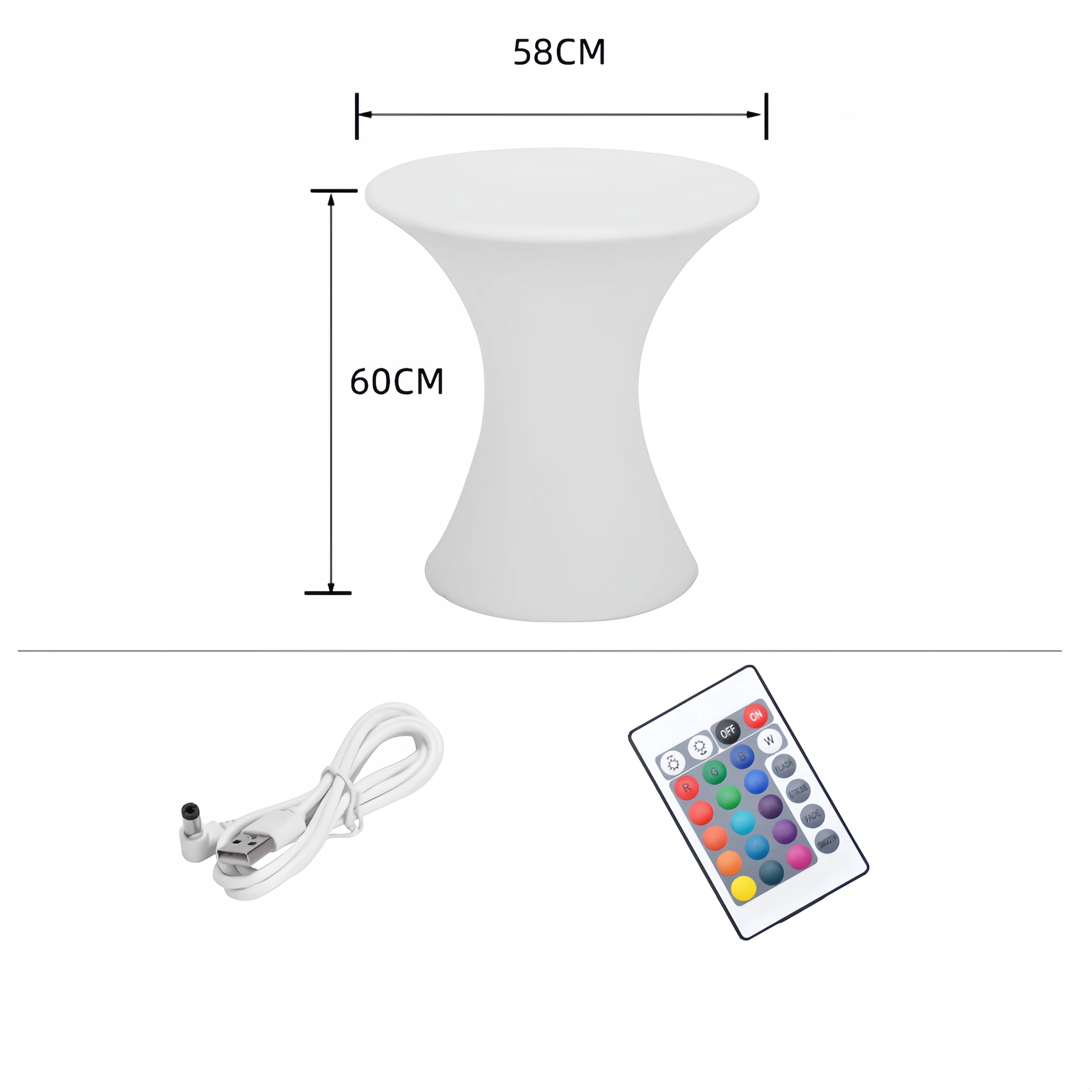 Light Emitting Diode Luminous Sofa KTV Hotel Bar Leisure and Entertainment Remote Control 16Monochrome Seven-color discoloration
