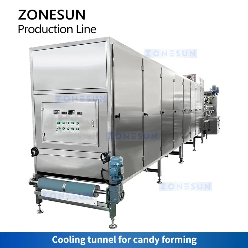 Máquina para Hacer Gomitas ZONESUN ZS-GL150, Línea de Producción Comercial de Dulces