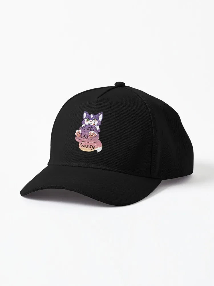 Cat & Sassy - Glitter Edition Baseball Cap New In The Hat Luxury Brand Hats Beach Outing Luxury Woman Cap Men's