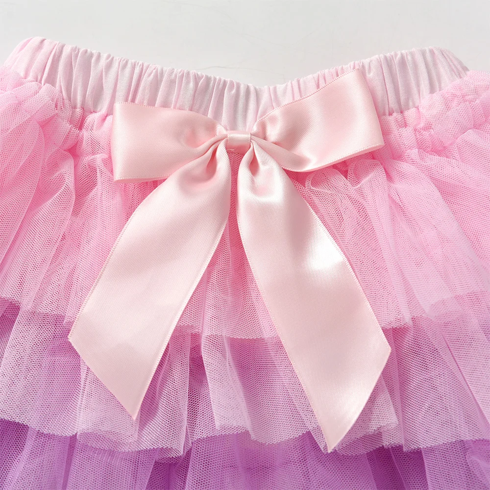 VIKITA Girls Tulle Tutu Skirts Kids Princess Layered Ball Gown Pettiskirt Ballet Dance Party Birthday Cake Sweet Mini Skirt