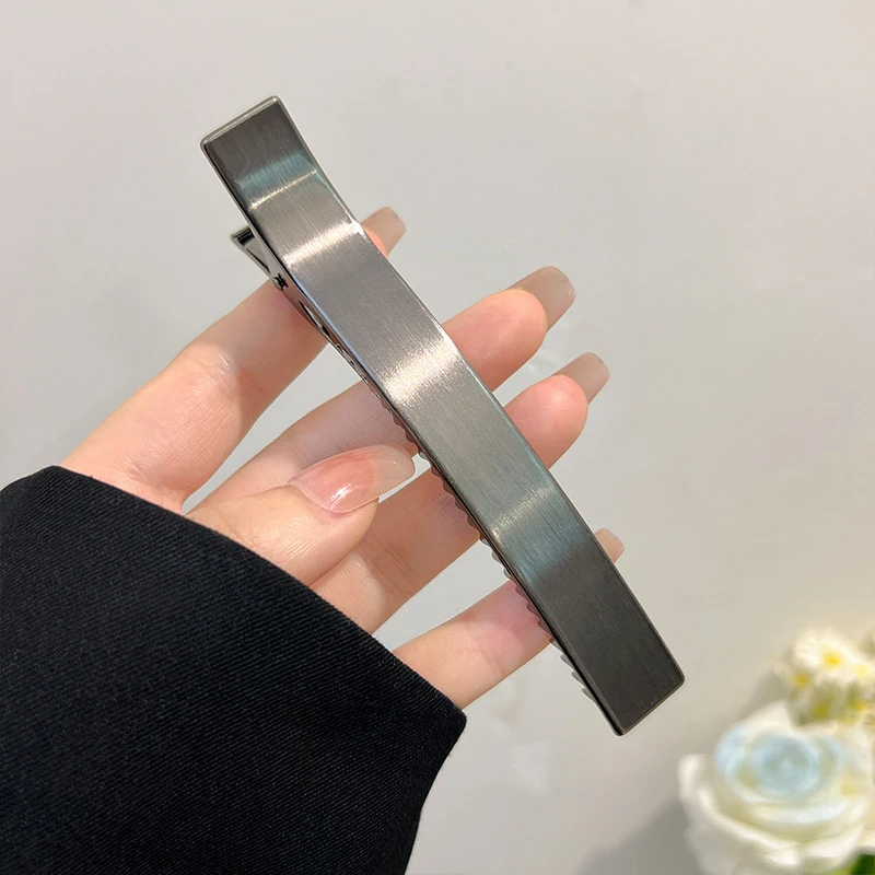 Frauen Elegante Haarspangen für Mädchen Koreanische Metall Haarklammern Haarnadel Haarspangen Pony Entenschnabel Clip Pferdeschwanz Modeaccessoires – Detail 6