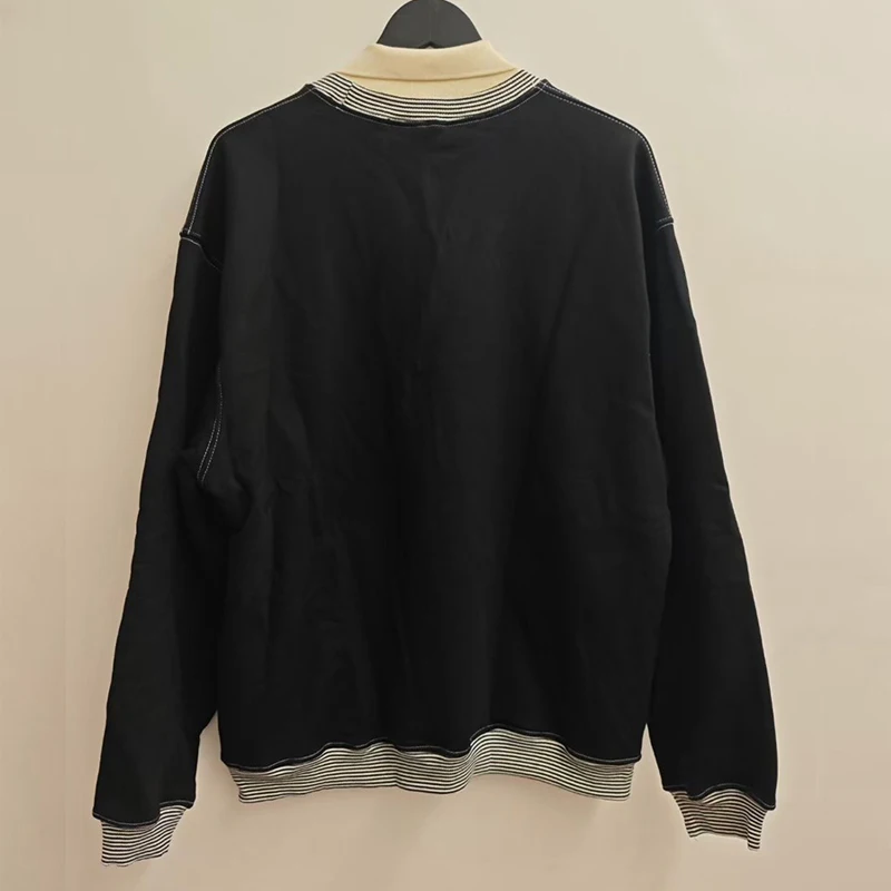 الكلاسيكية خطابات شعار طباعة مارتين روز بلوزات الرجال النساء أفضل نوعية القطن المتضخم الربط التلبيب حواف البلوفرات الجانبية