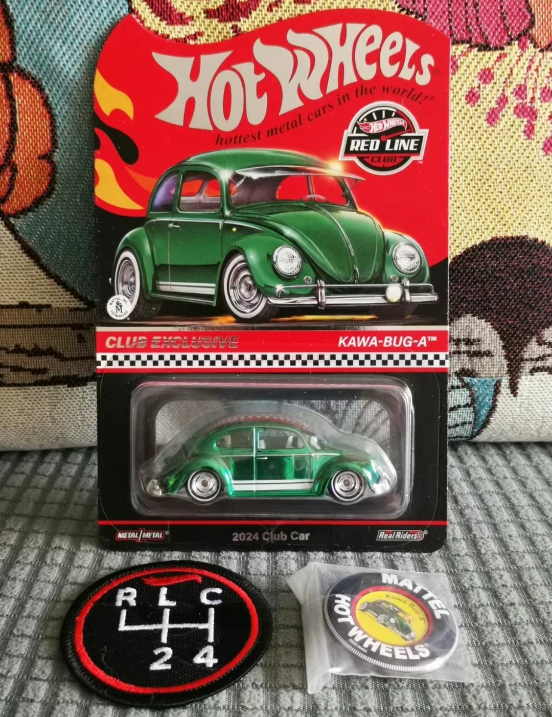 New Genuine Hot Wheels Rlc 1/64 Kawa-Bug-A 49 Vw Beetle Simulation Model Toy Car Collectibles Desktop Ornaments Boy Holiday Gift