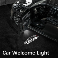 LED Car Door logo Projector Lamps Welcome Light For Chevrolet Captiva C100 C140 2007-2018 2017 2016 2015 2014 Car Accessories
