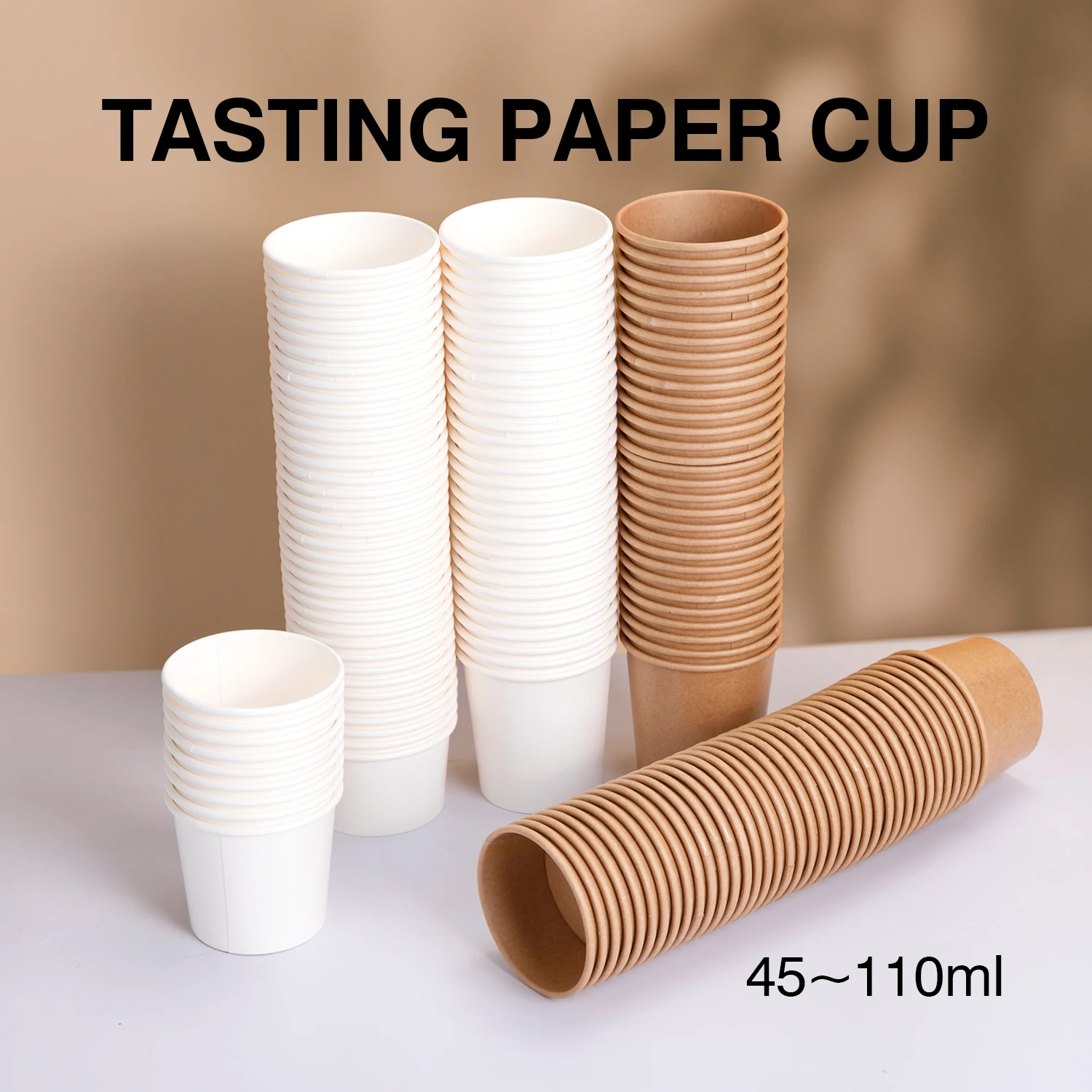 Disposable paper sauce cup small ingredient cup double coated kraft paper cup nut box pudding ice cream packaging cup party cake