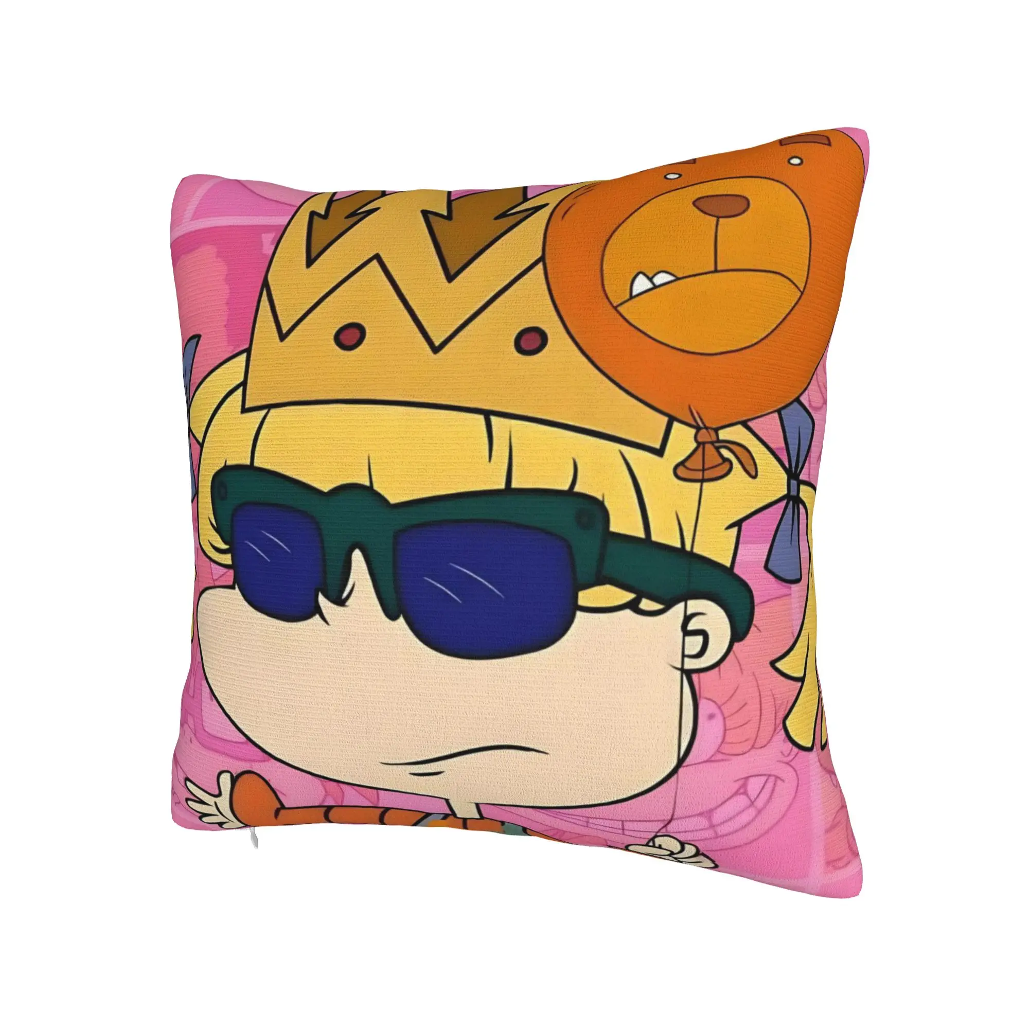 Decorative Pillow Covers Cartoon R-Rugrats Merch Seat  Throw Pillow Case Cover Zipper Multiple Sizes