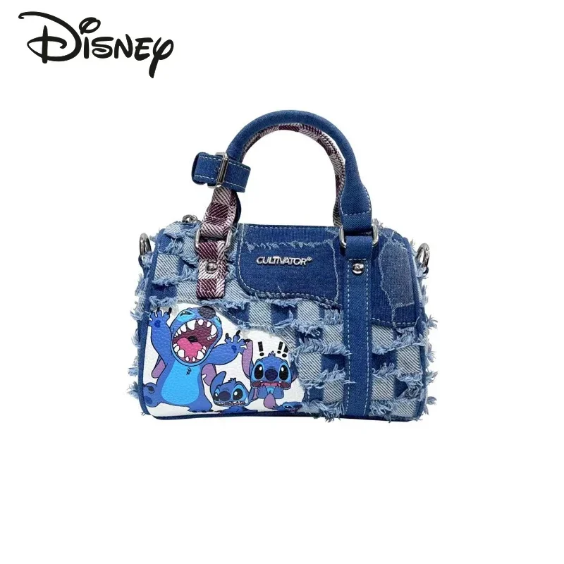 Disney Stitch New Girls' Handbag Cartoon Cute Girls' One Shoulder Crossbody Bag Luxury Brand Fashion Women's Bag High Quality