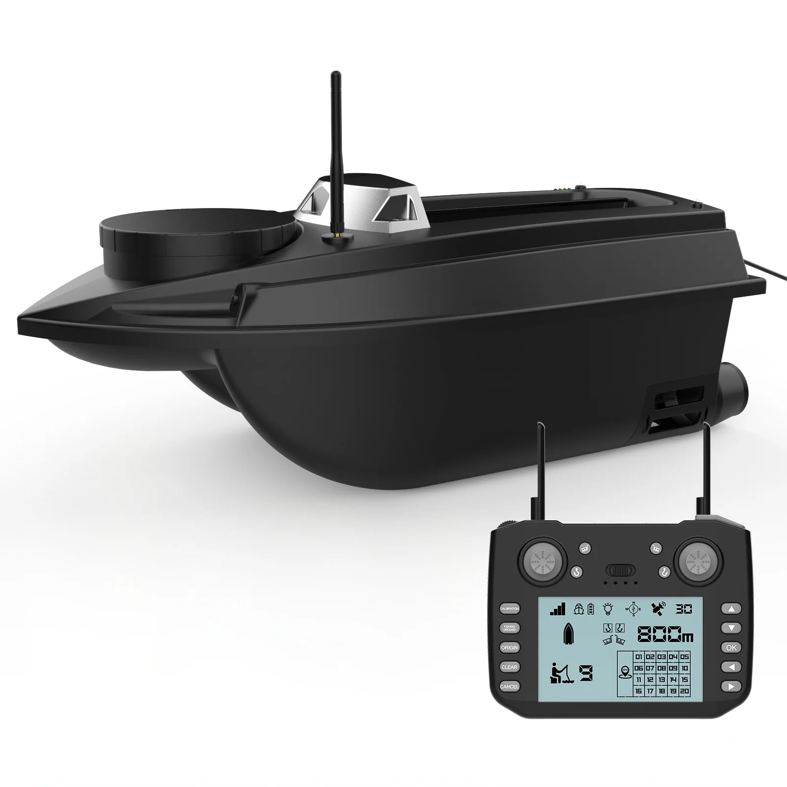 Intelligent Global Positioning System Controls Remote-Controlled Bait Boat with 800m Carp Fishing Equipment