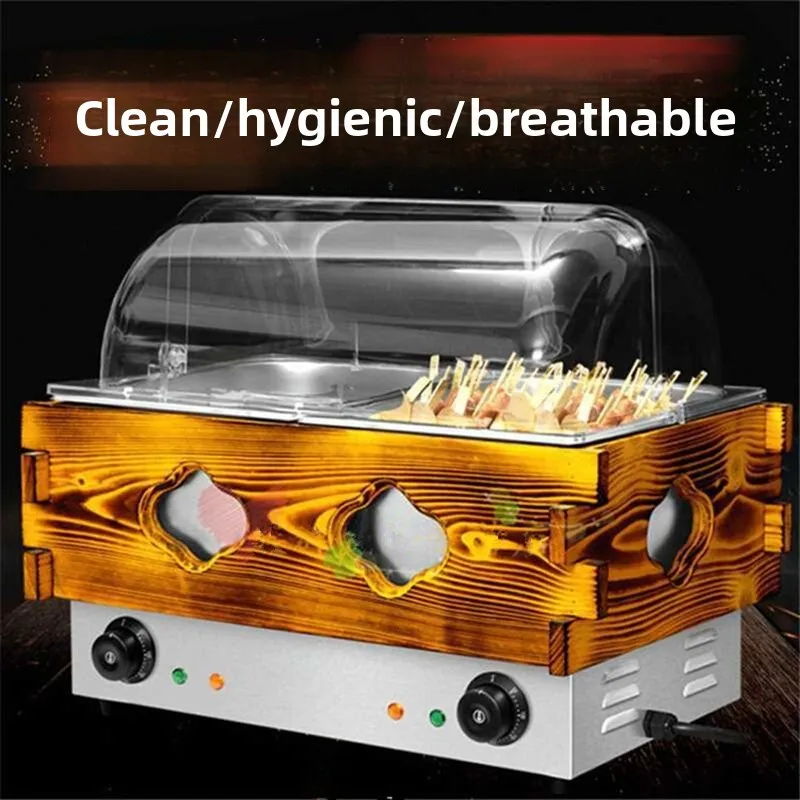 CX 18-grid wooden box Oden cooking machine for commercial pedestrian street convenience store