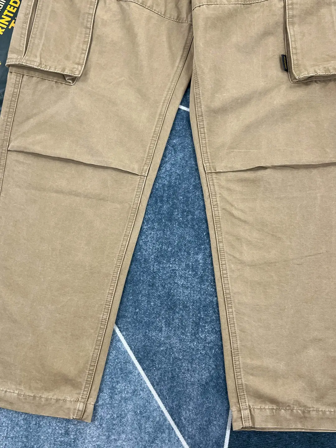 Autumn American Workwear Pants 100% Cotton Multi-Pocket Casual Trousers for Men Loose Straight-Leg Khaki Pants Japanese Retro