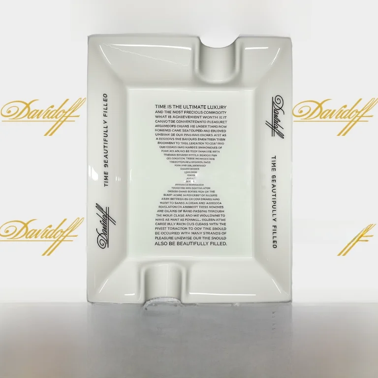 

Classic Bone China Cigar Ashtray Double Holder Simple Fashionable Gift Ceramic Material Creative Festival Supplies