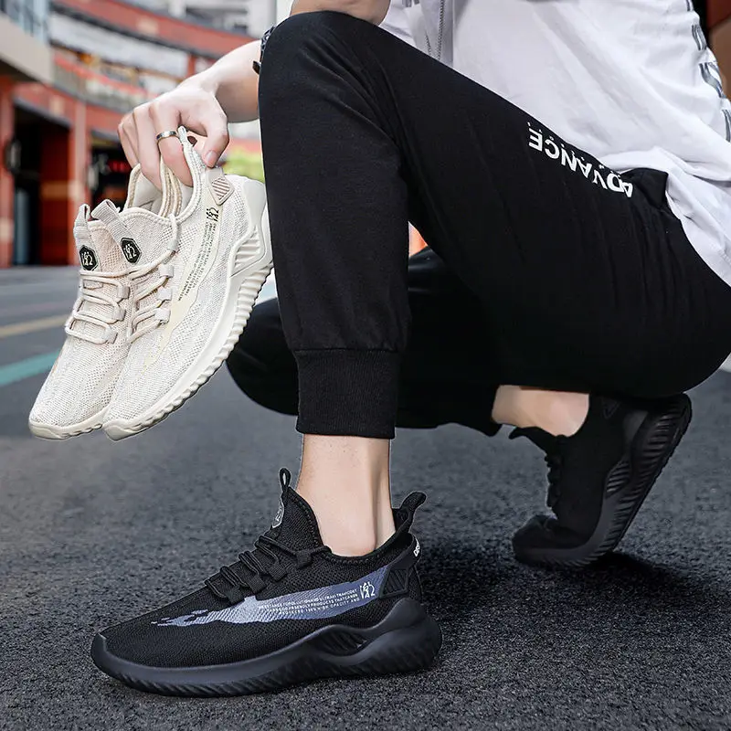 2022 Fashion Trendy Sneakers New Men Casual Shoes Lace-up Men Shoes Comfortable Walking Sneakers Zapatillas Hombre 39-44