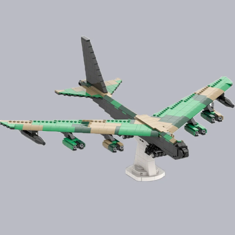 

788pcs MOC Boeing B-52D Stratofortress South East Asia camouflage Building Blocks Christmas Gift Advanced Collector Showcase