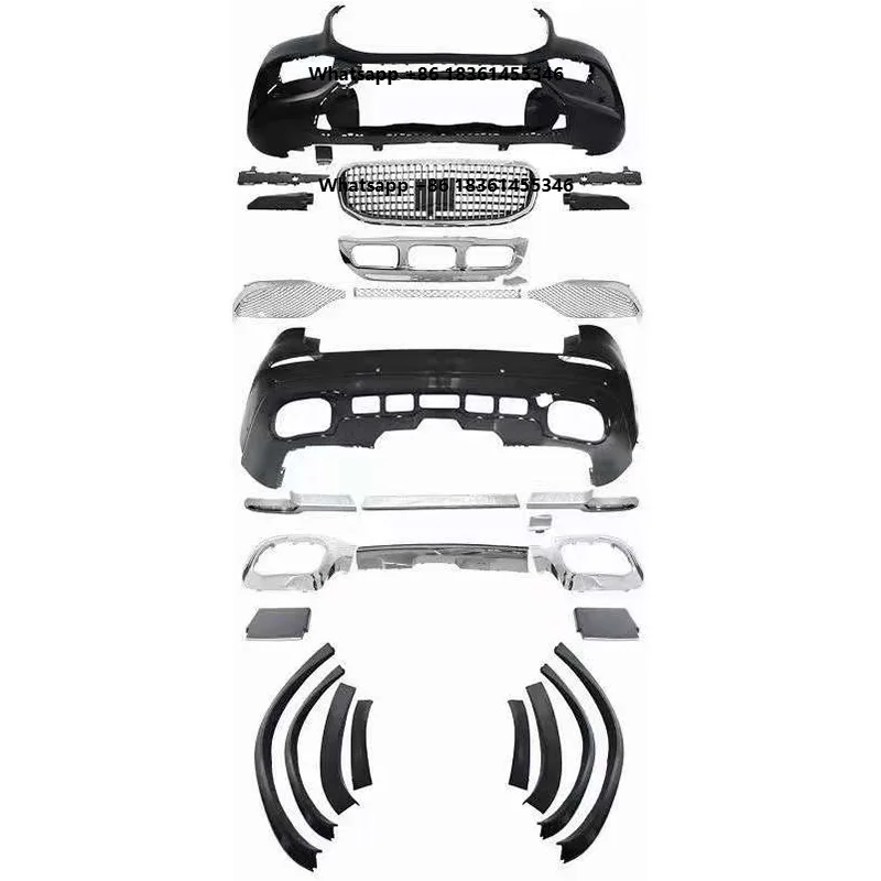 

Car Bumpers 2020 for GLE W167 Upgrade Style Front Bumper Rear Bumper Assembly Grille Car Body Kit