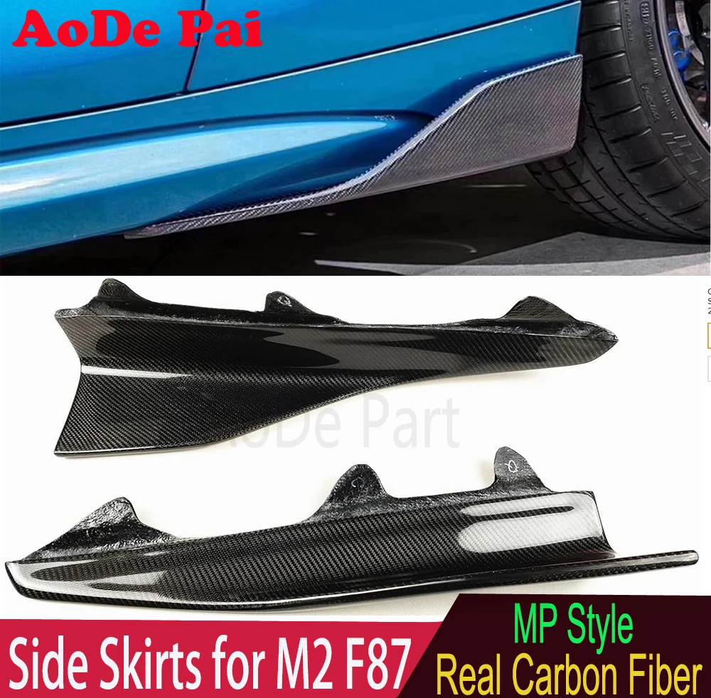 MP Performance Style Side Skirts Extensions Splitters Cupwings Winglets for BMW M2 F87 2016-2021 M2C