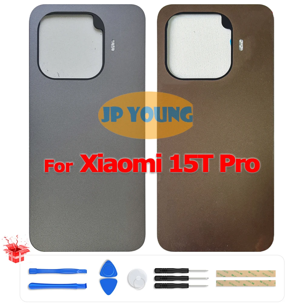 Original Battery Back Cover Glass Rear Door Housing with Camera Lens for Xiaomi 15T Pro 2506BPN68G - Replacement